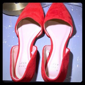 red sandals